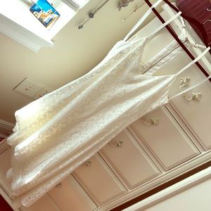 White Asymmetrical BEBE dress